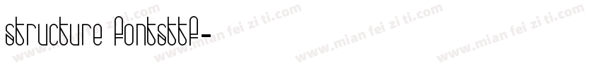 structure fontsttf字体转换